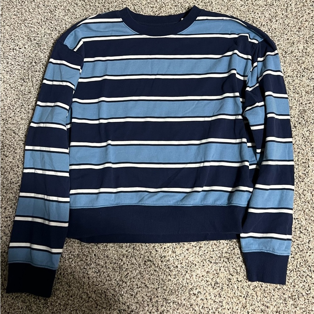 PacSun striped cropped crewneck